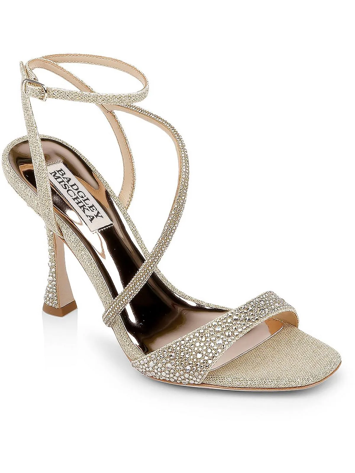 Sally  Womens Leather Open Toe Heels