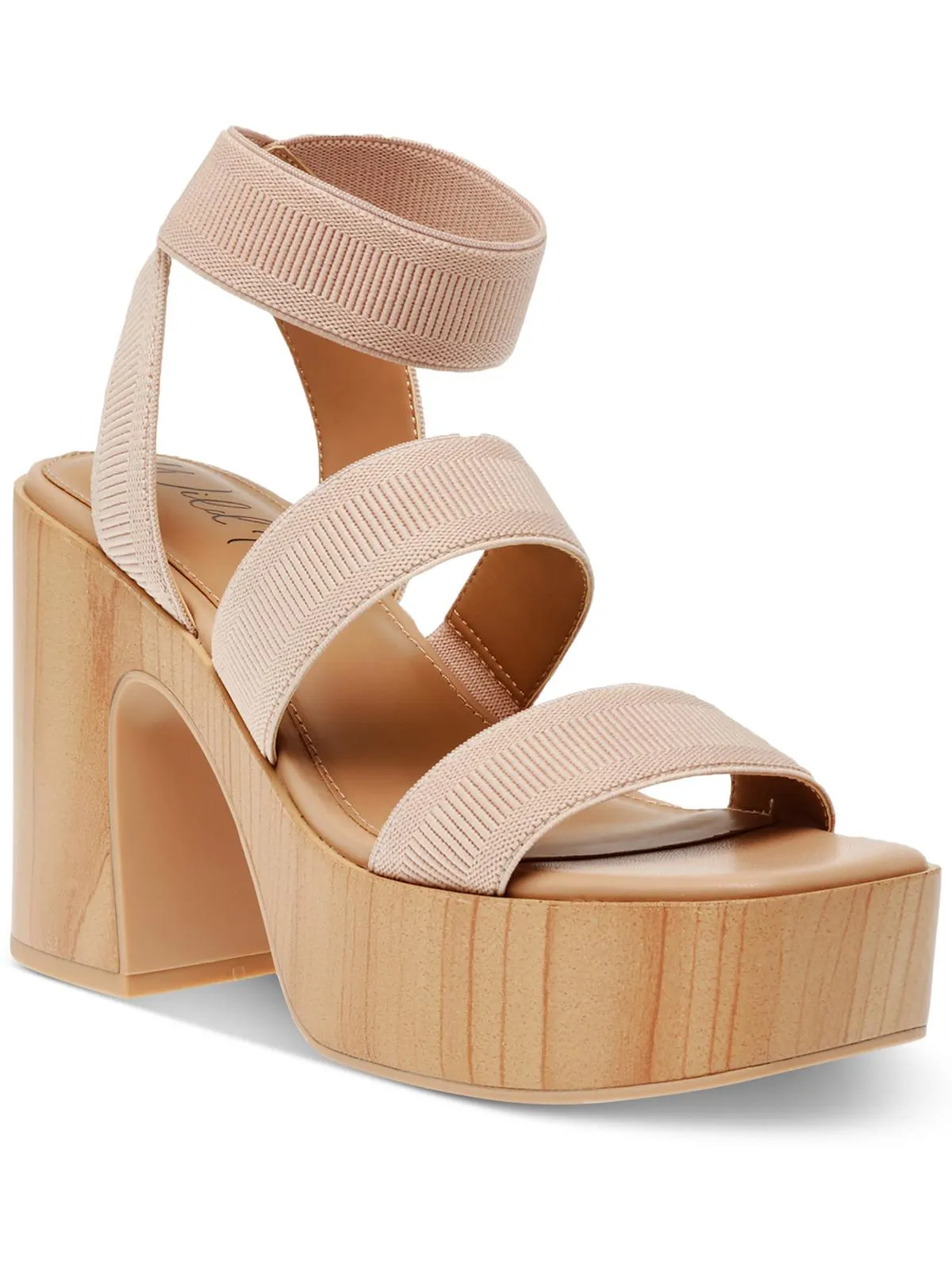 scarlitt Womens Faux Leather Ankle Strap Pumps