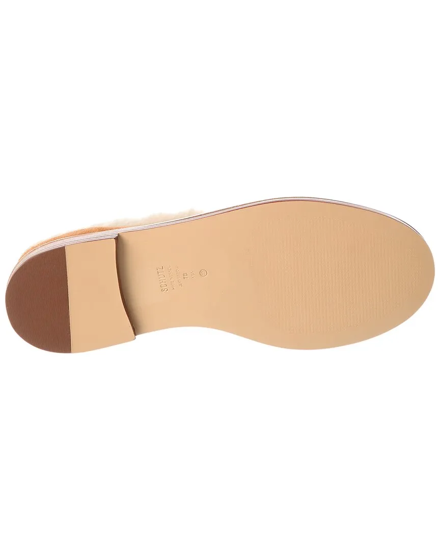 SCHUTZ Christie Furry Suede Flat