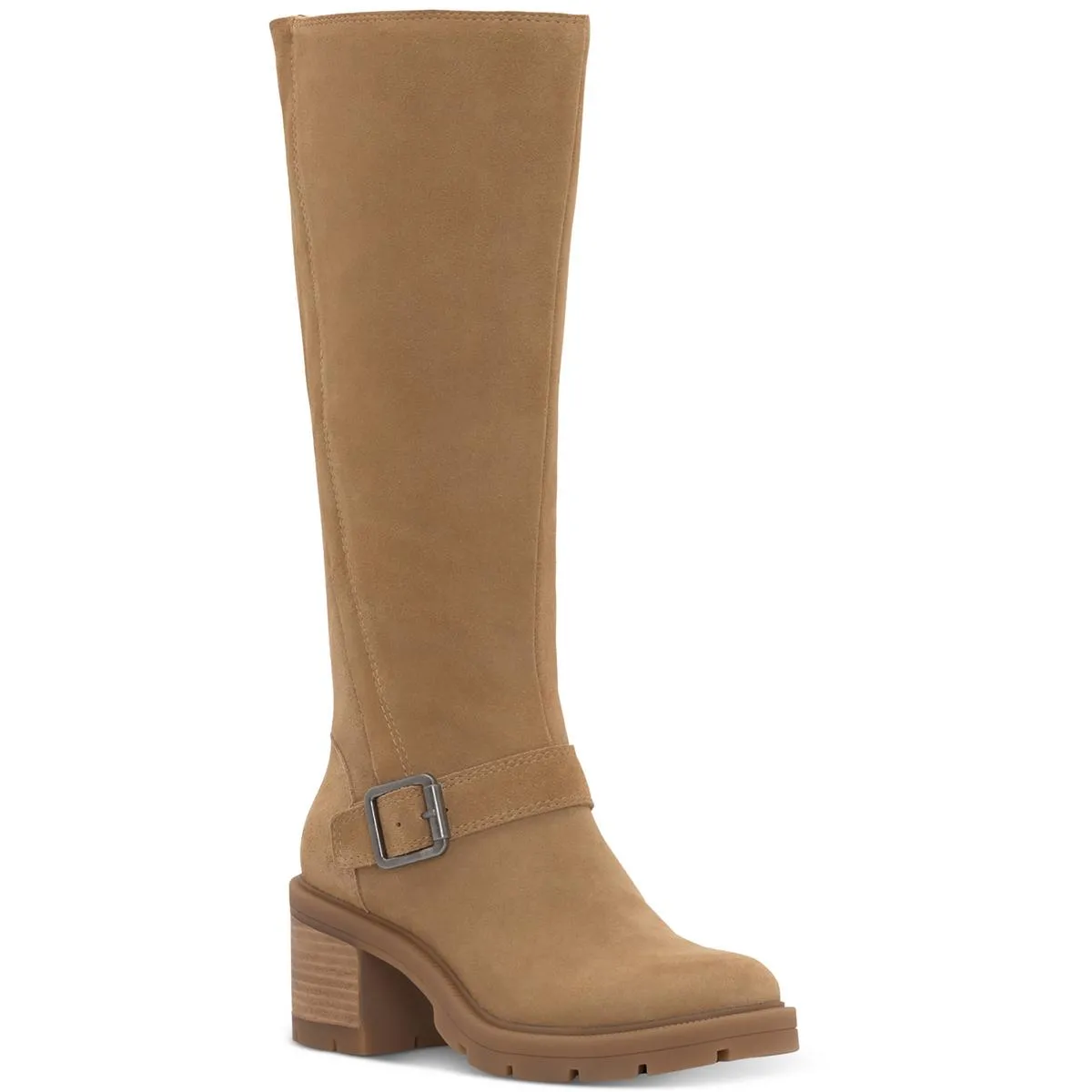 Scoty  Womens Leather Pull On Knee-High Boots