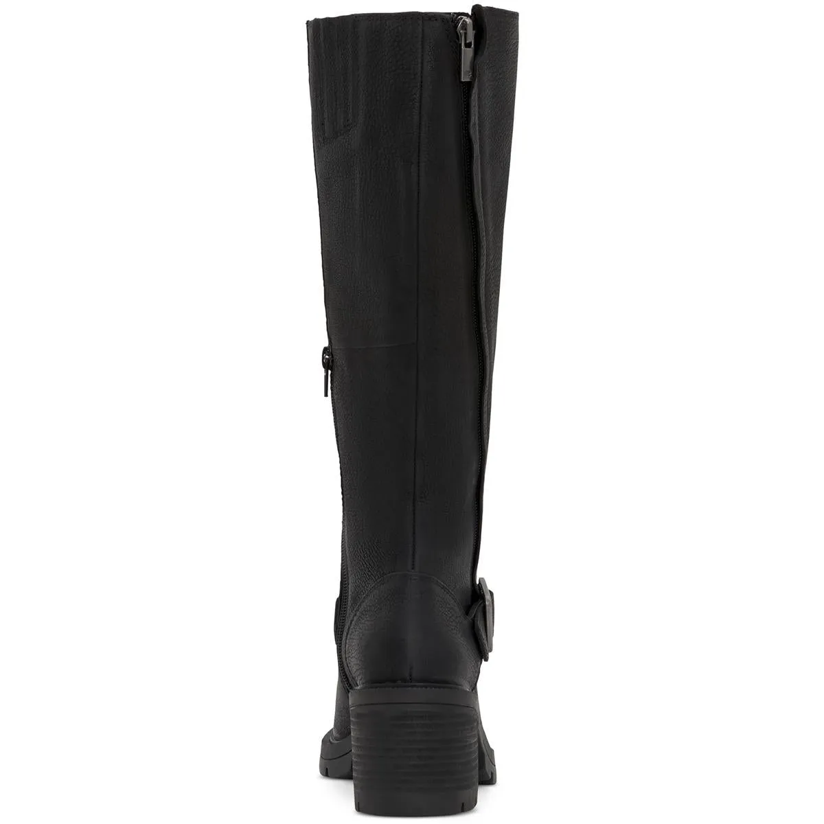 Scoty  Womens Leather Pull On Knee-High Boots