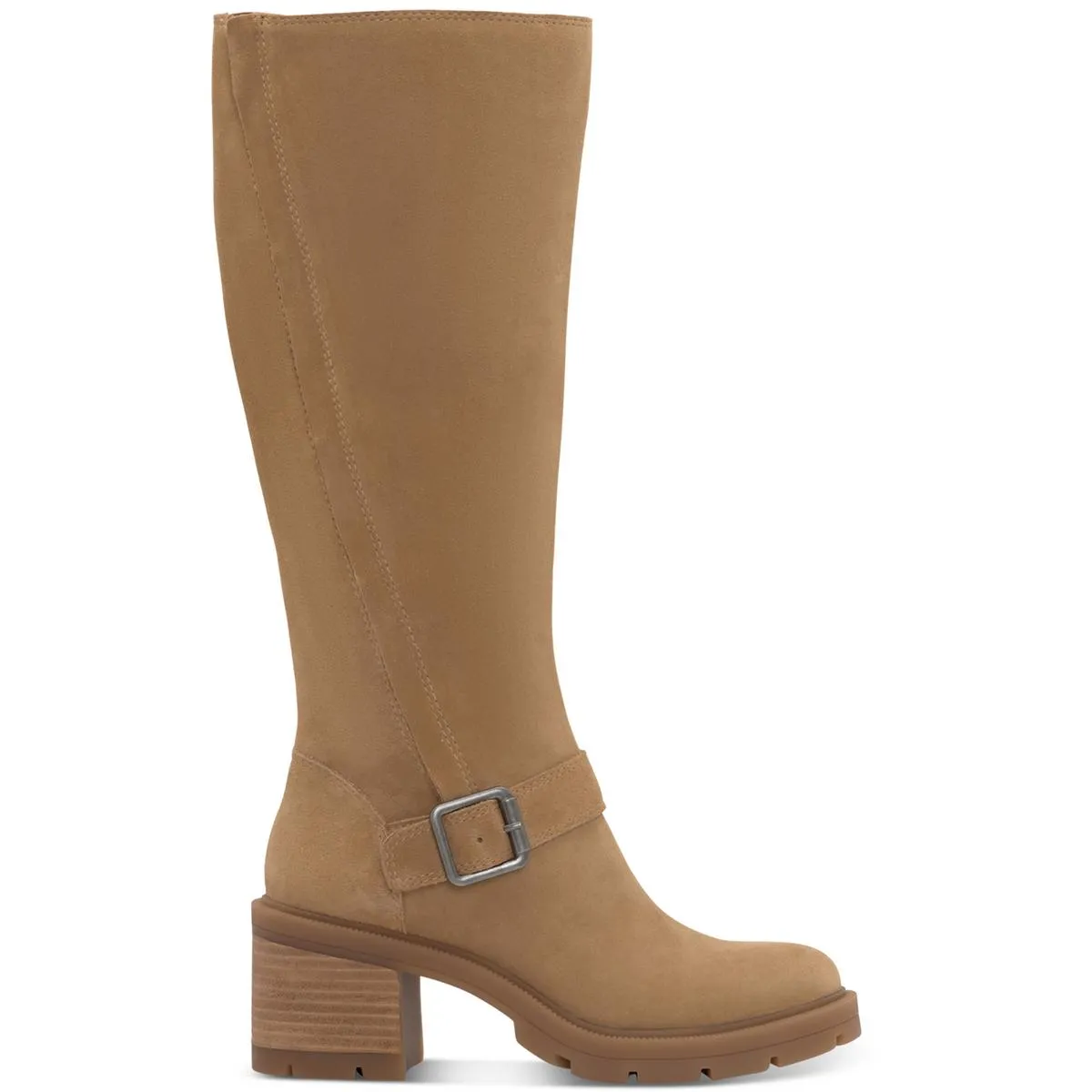 Scoty  Womens Leather Pull On Knee-High Boots