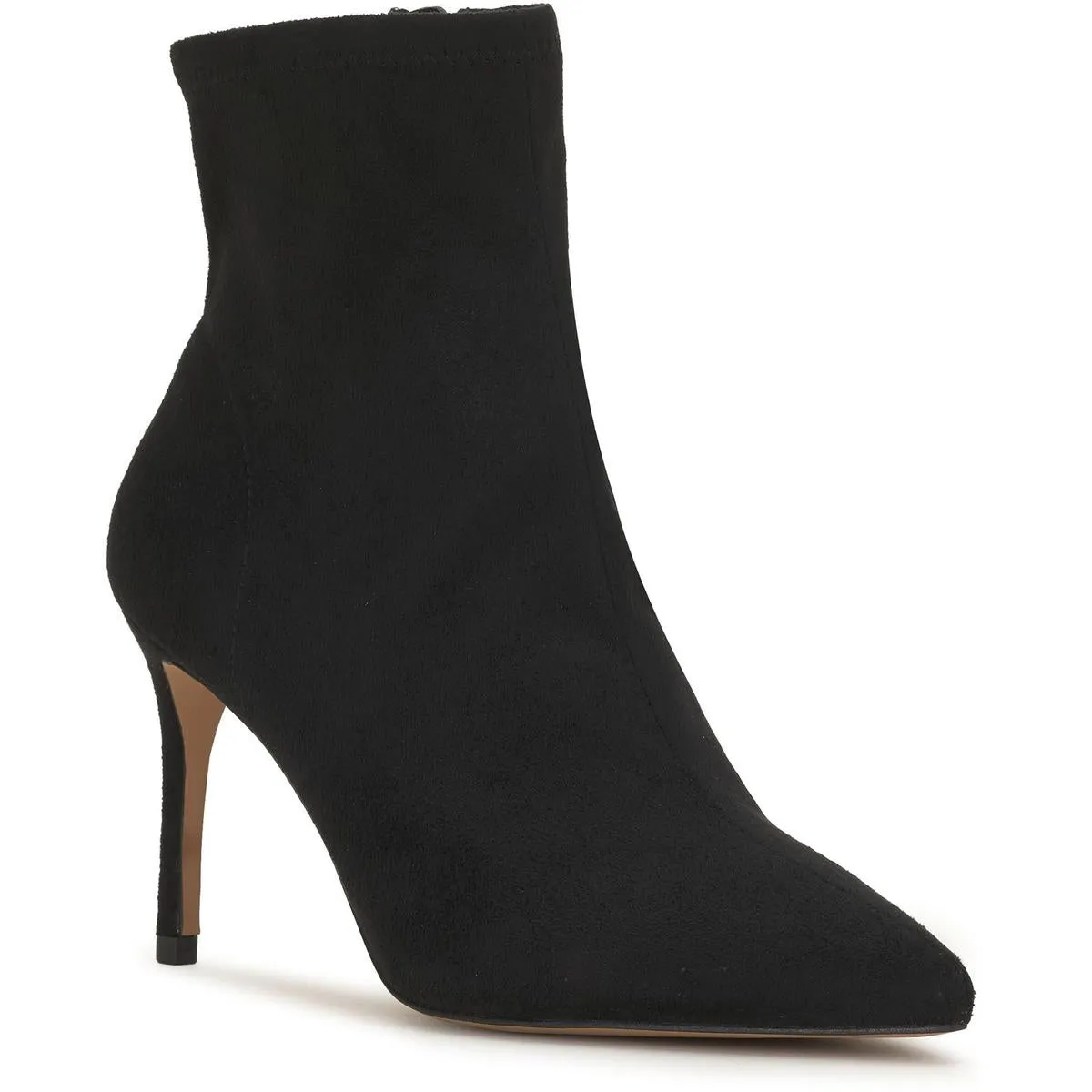 Semaja Womens Zipper Pointed Toe Booties