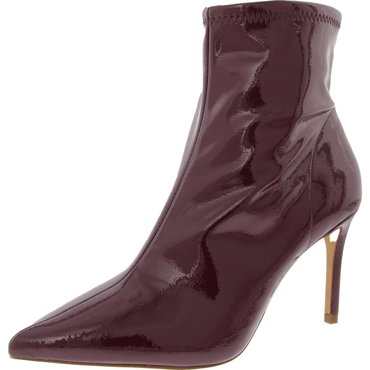 Semaja Womens Zipper Pointed Toe Booties