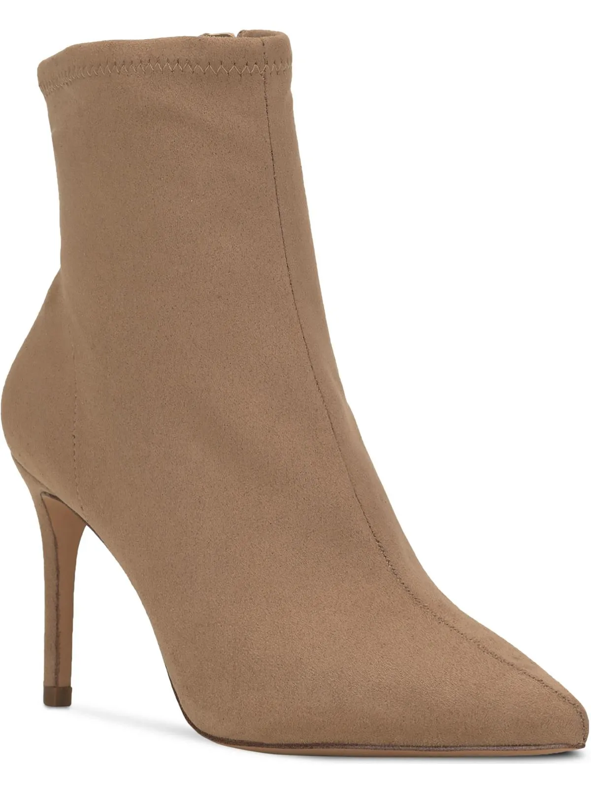 Semaja Womens Zipper Pointed Toe Booties