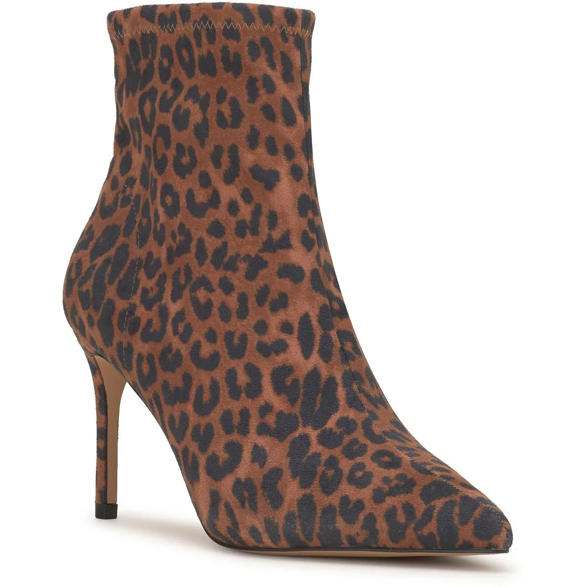 Semaja Womens Zipper Pointed Toe Booties