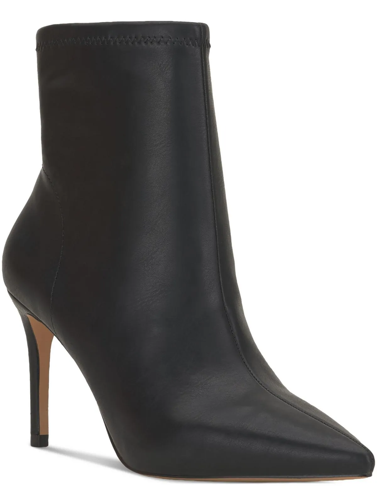 Semaja Womens Zipper Pointed Toe Booties