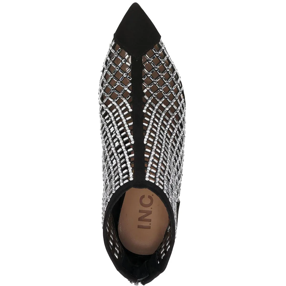 Senalda Womens Rhinestone Cage Ankle Boots