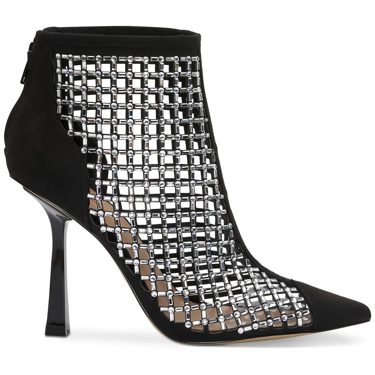 Senalda Womens Rhinestone Cage Ankle Boots