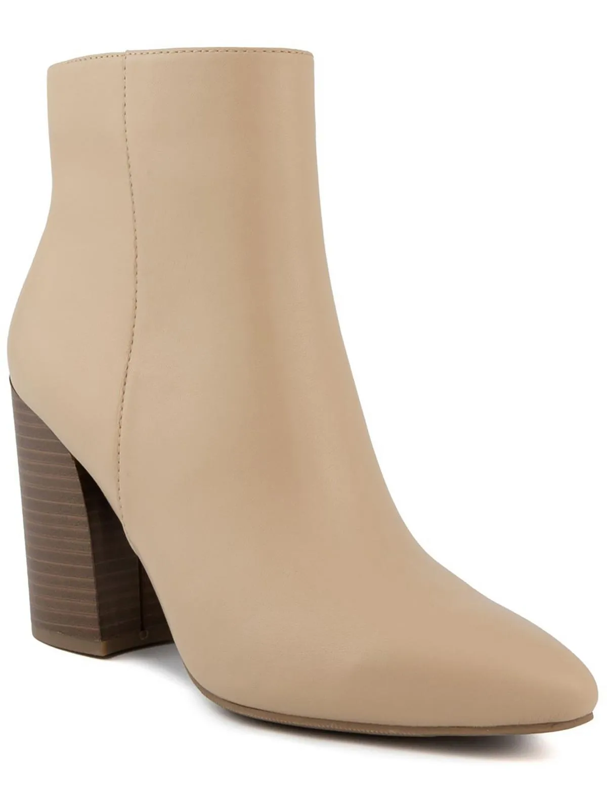 SGREVVIE Womens Faux Leather Ankle Boots