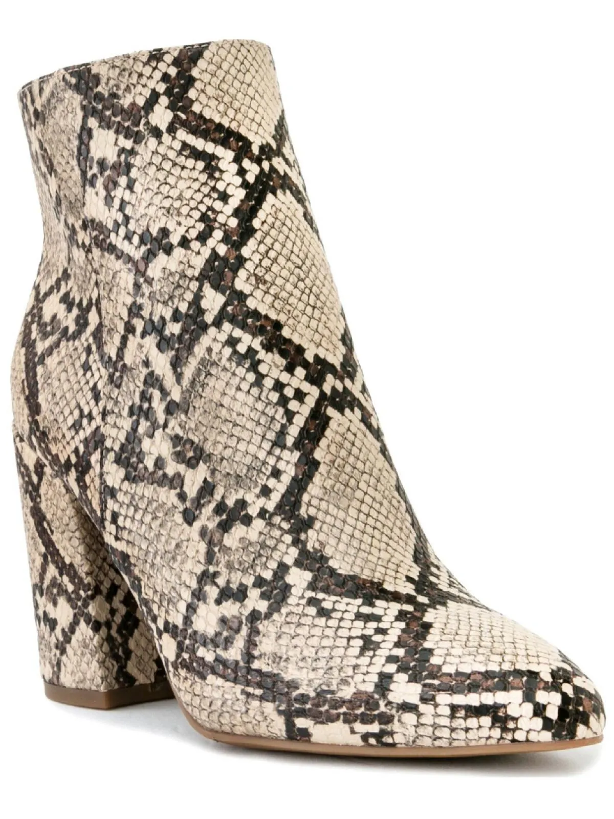 SGREVVIE Womens Faux Leather Ankle Boots