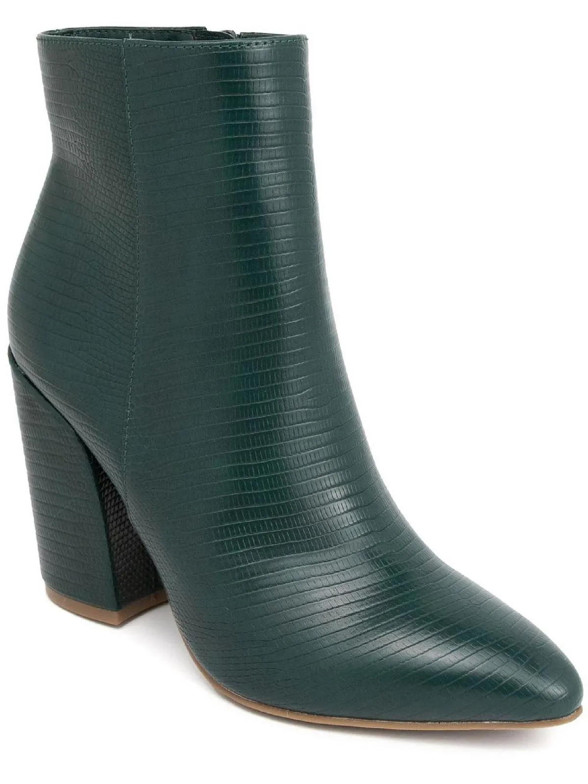 SGREVVIE Womens Faux Leather Ankle Boots