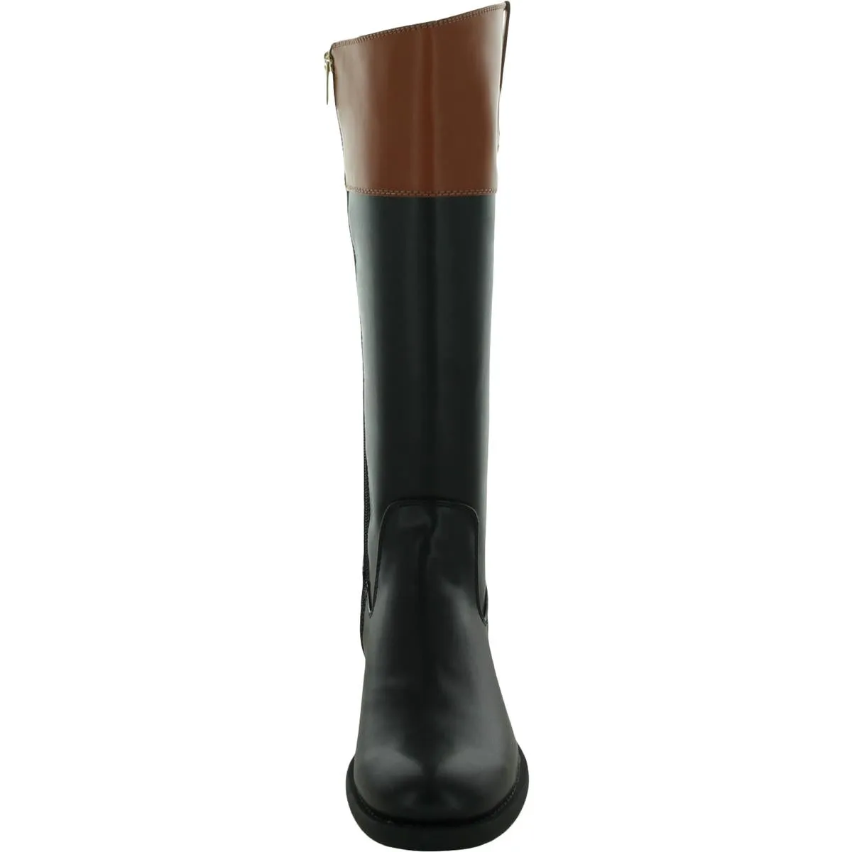 Shano Womens Faux Leather Wide Calf Riding Boots