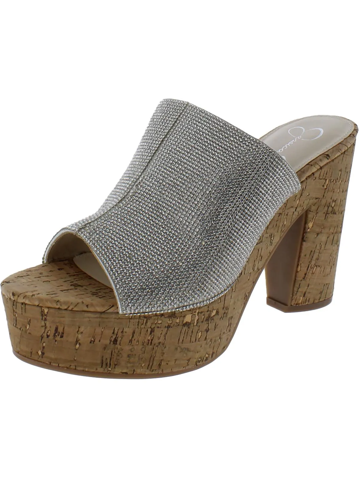 Shelbie 2 Womens Woven Slip On Heels