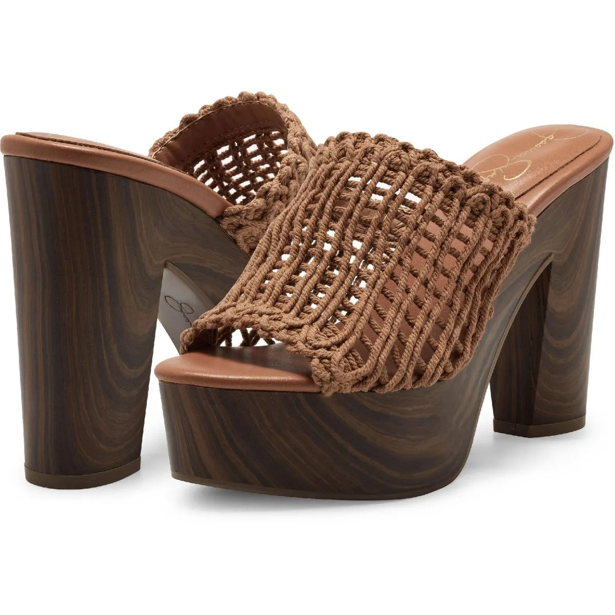 Shelbie 3 Womens Open Toe Slip On Heels