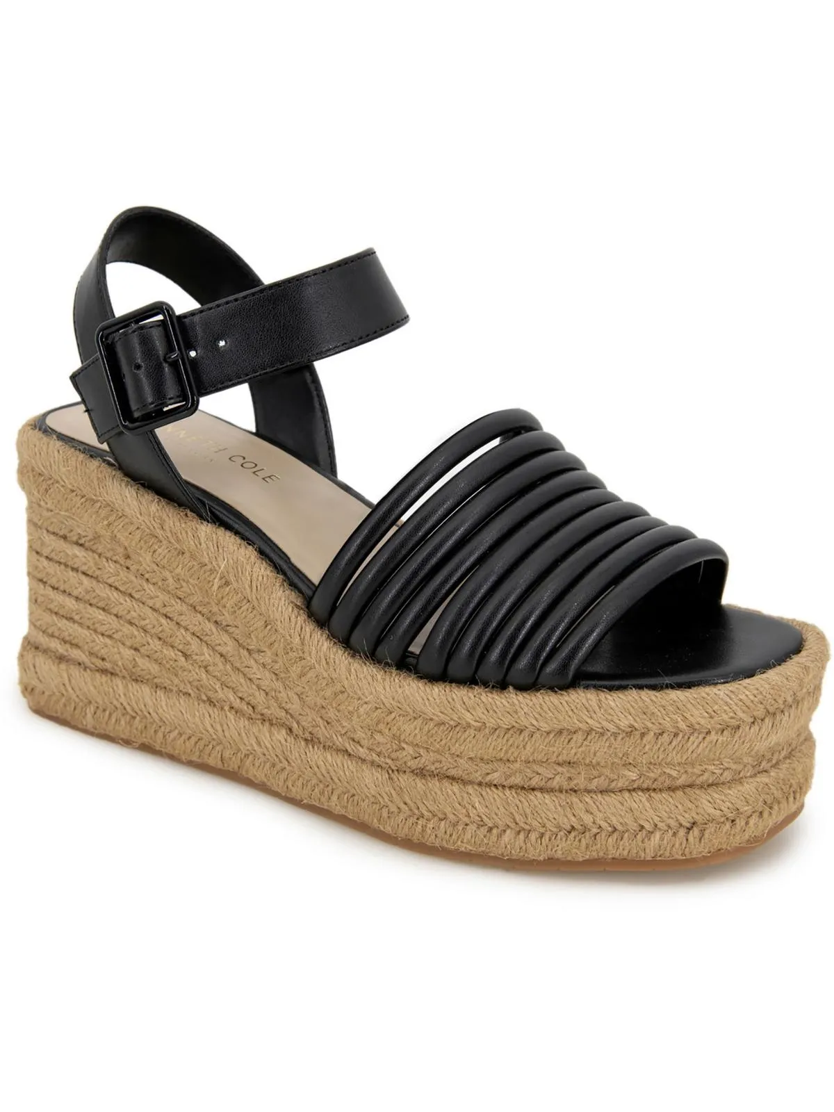 Shelby Womens Metallic Ankle Strap Espadrilles