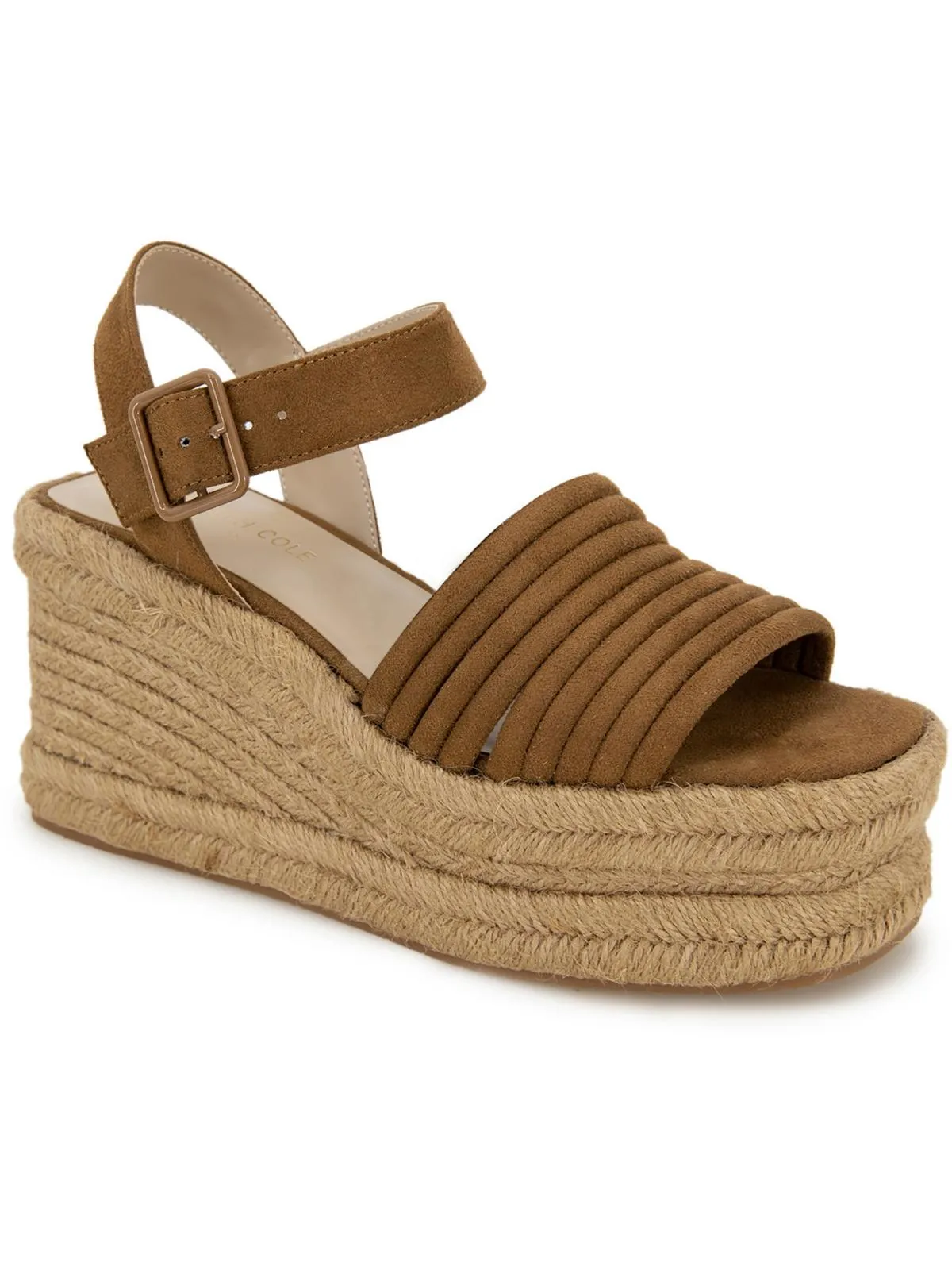 Shelby Womens Metallic Ankle Strap Espadrilles