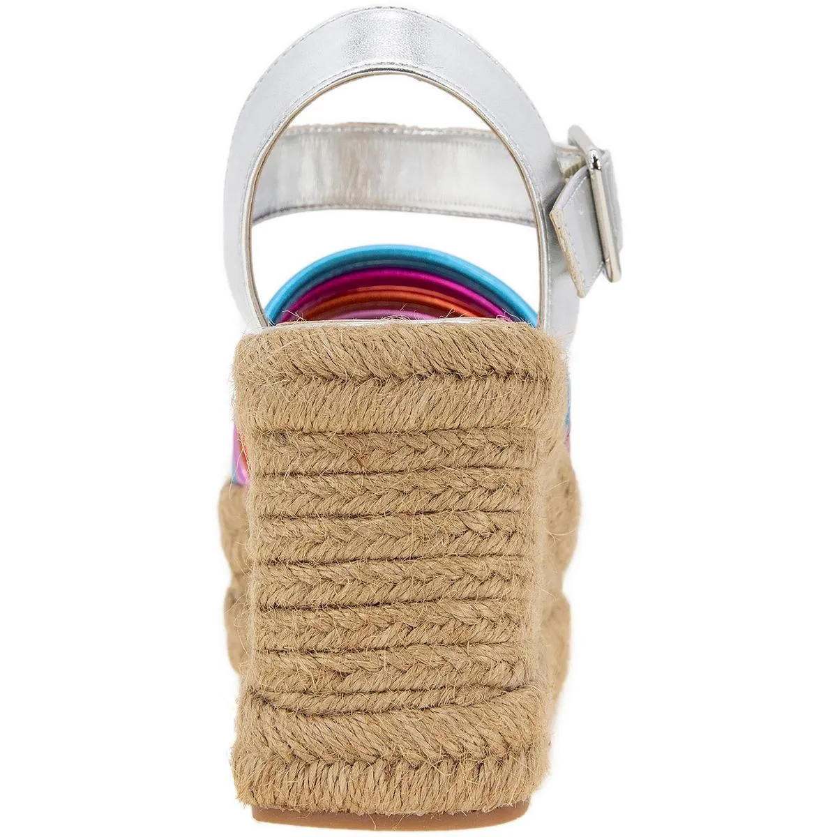 Shelby Womens Metallic Ankle Strap Espadrilles