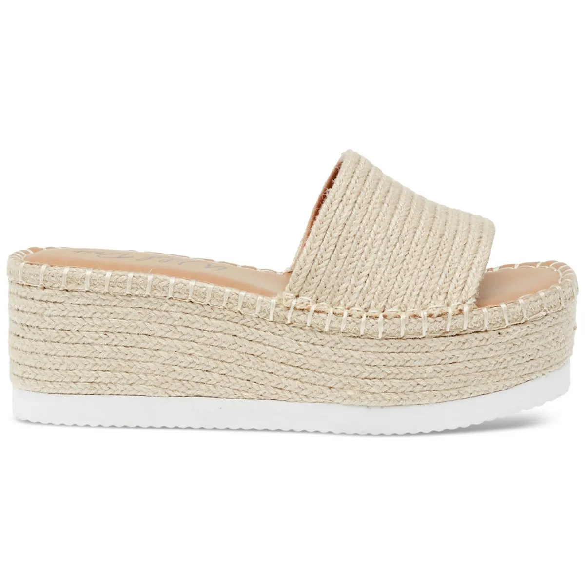 SHERMER Womens Woven Slide Wedge Sandals