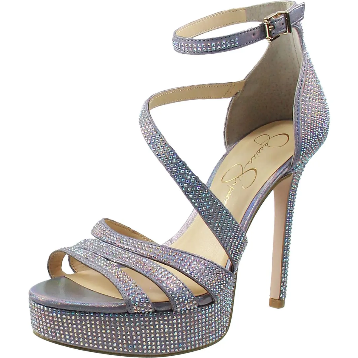 Shyremin Womens Metallic Platform Pumps