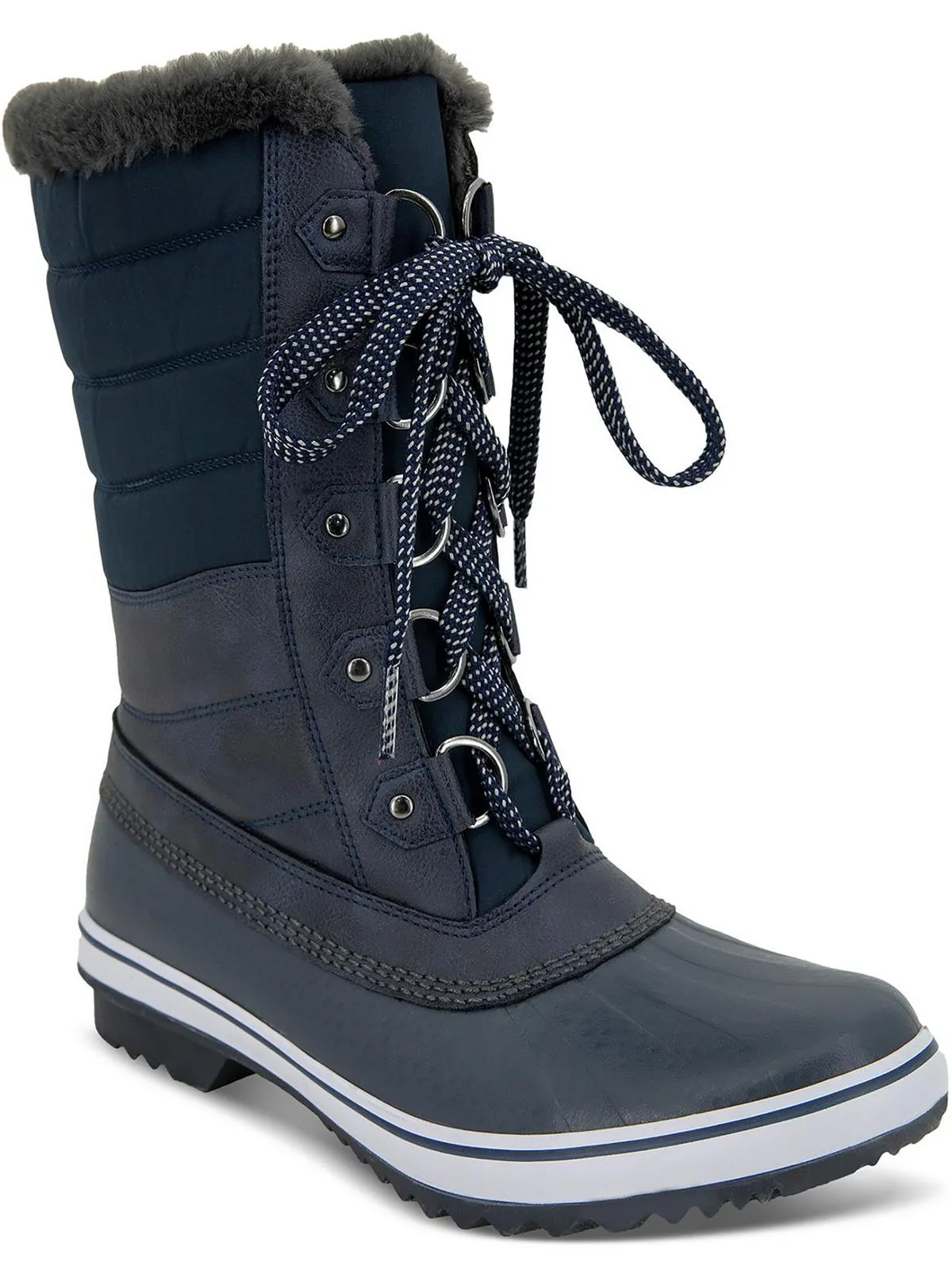 Siberia Womens Faux Leather Cold Weather Winter & Snow Boots