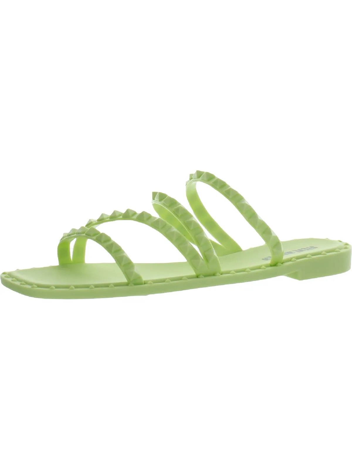 Skyler Womens Square Toe Slip On Flat Sandals