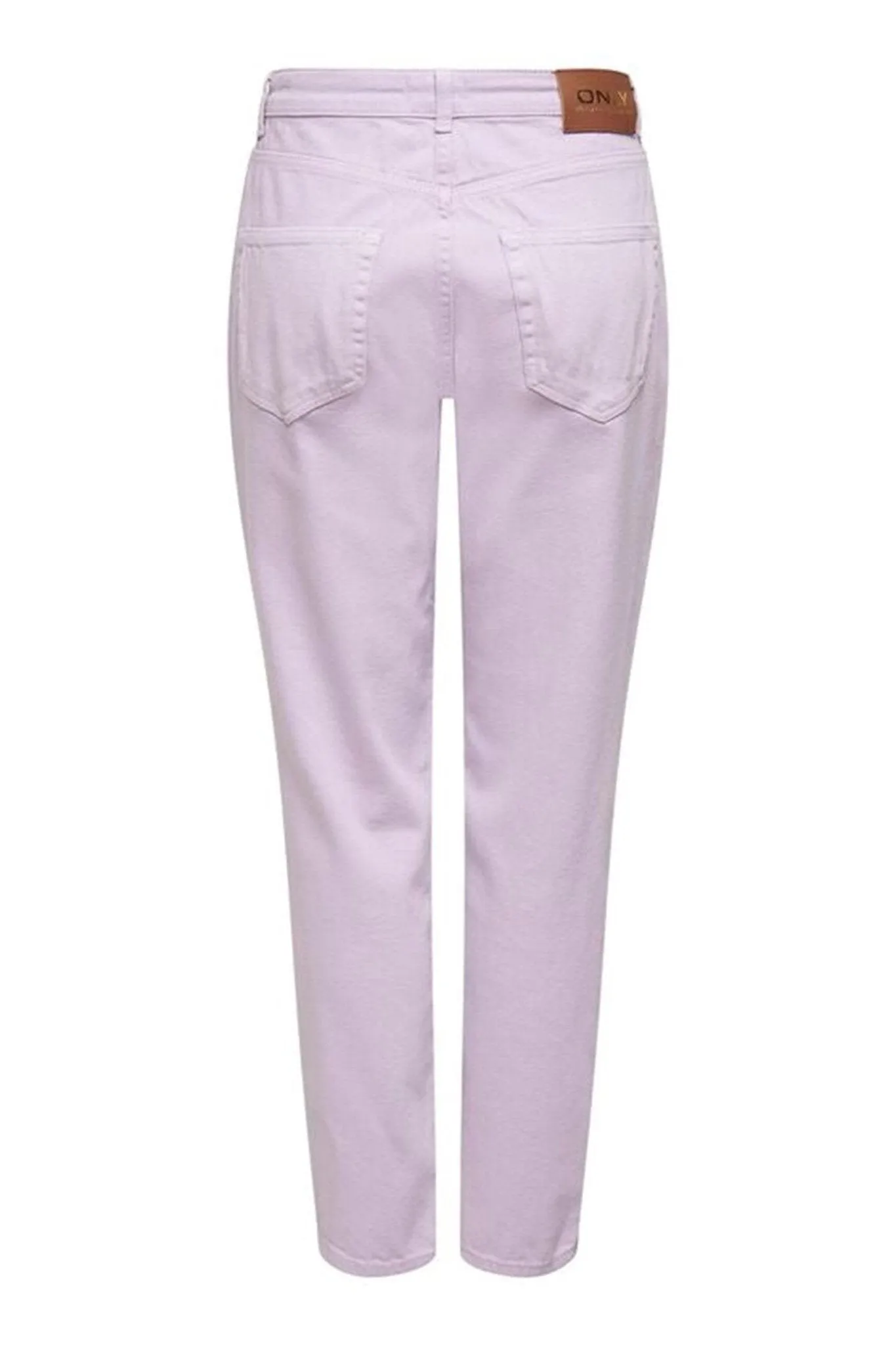 Solid Colour Mum Jeans - Orchid Bouquet