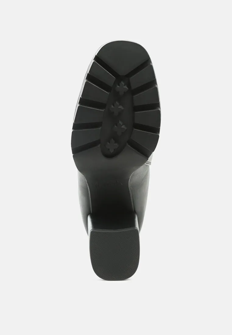sonia block heeled boots