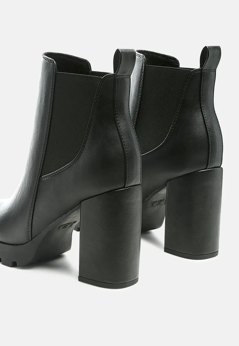 sonia block heeled boots