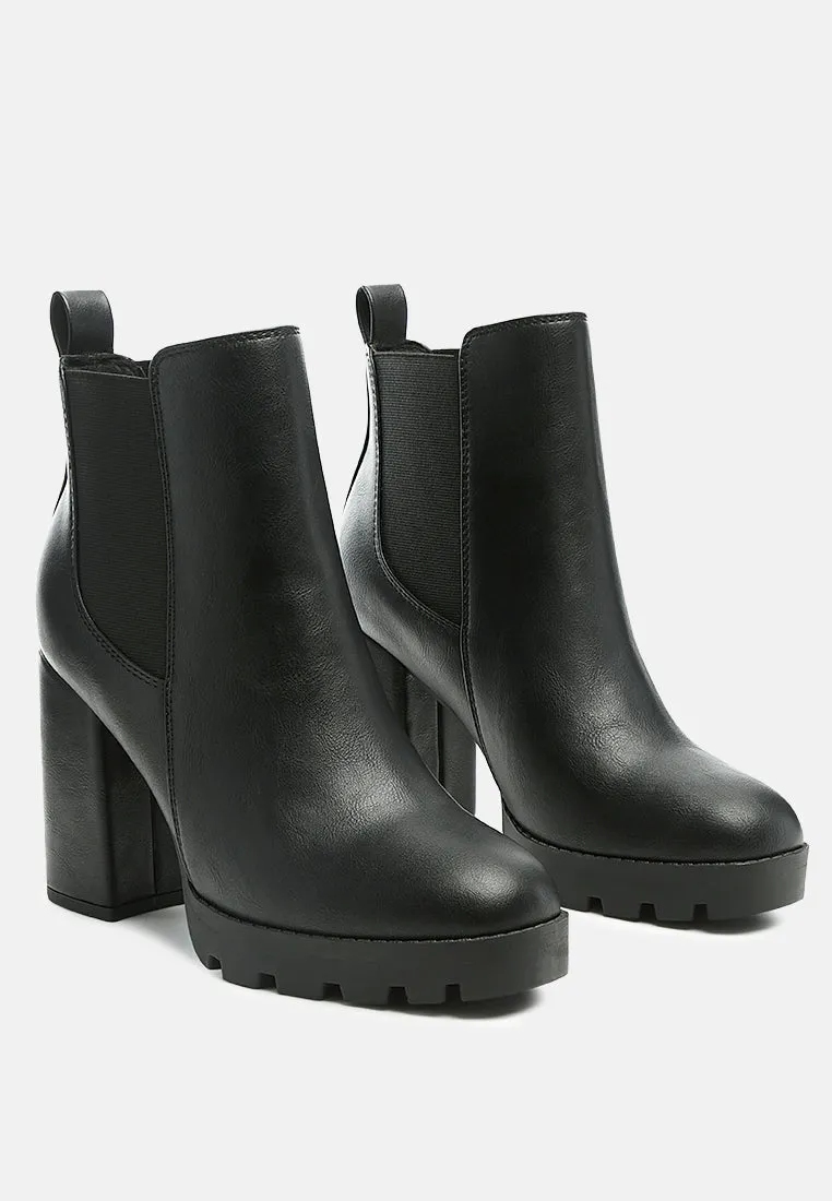 sonia block heeled boots