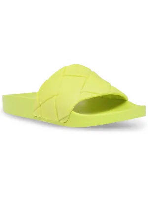 Soulful Womens Slides Pool Footbed Sandals
