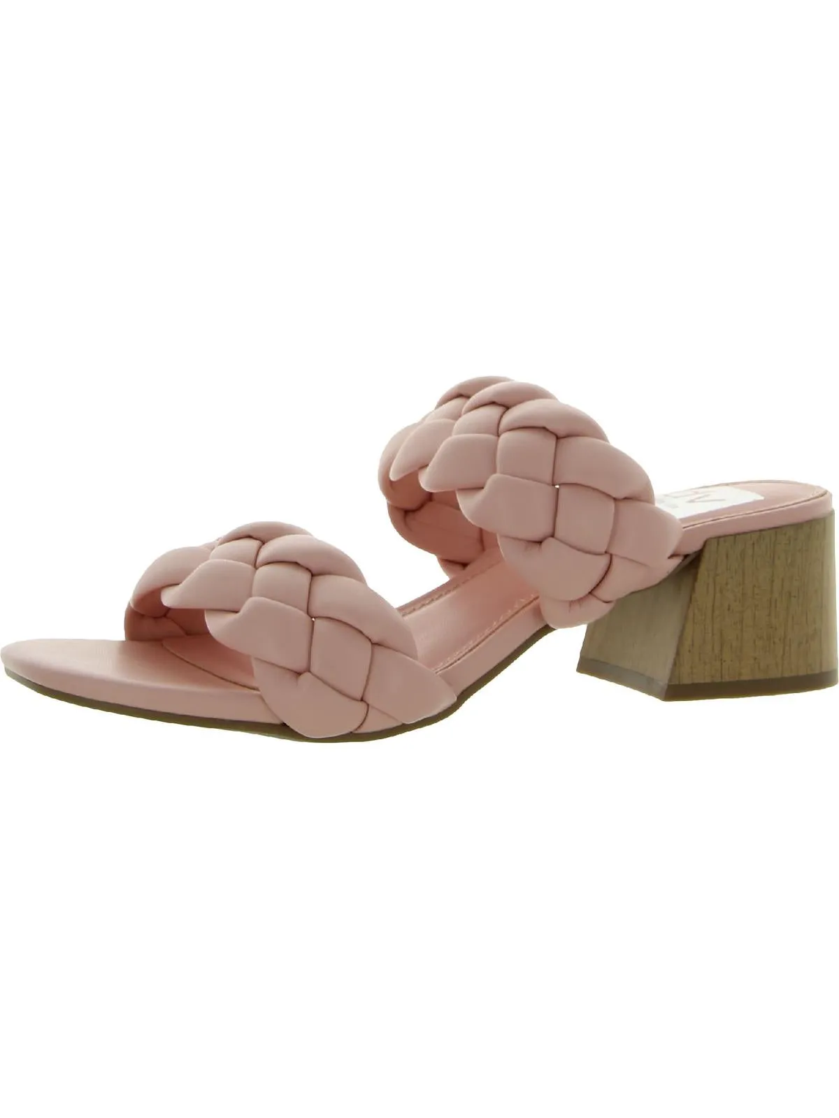 Stacey Womens Braided Slip On Heels