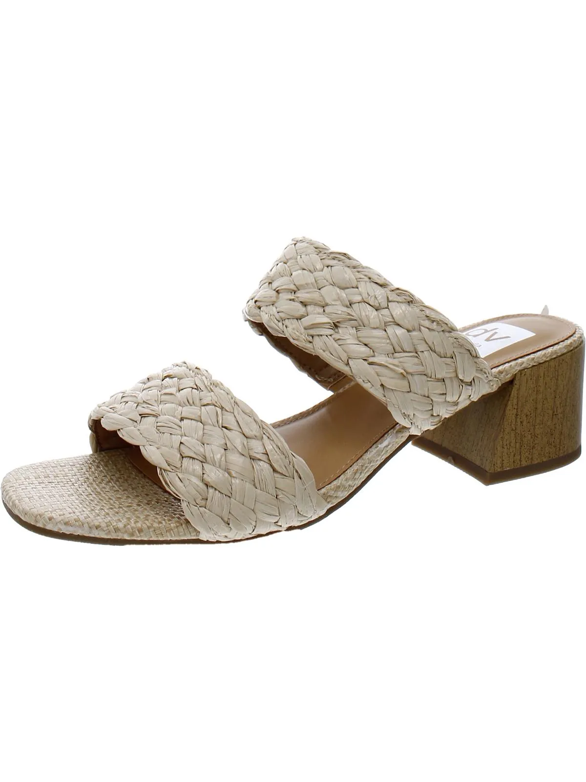 Stacey Womens Braided Slip On Heels