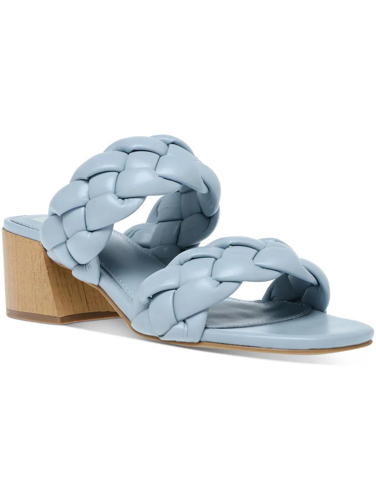 Stacey Womens Braided Slip On Heels