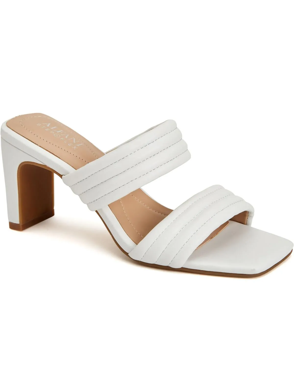Stantonn Womens Leather Strappy Block Heels