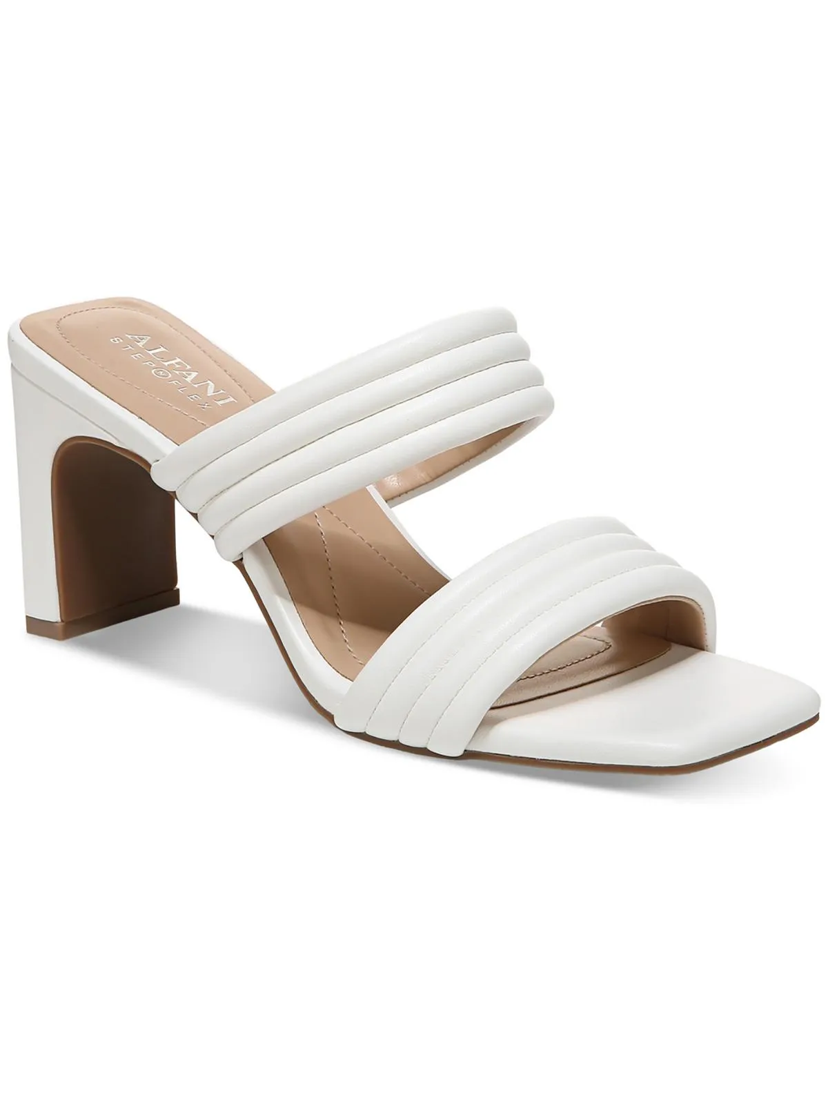 Stantonn Womens Leather Strappy Block Heels