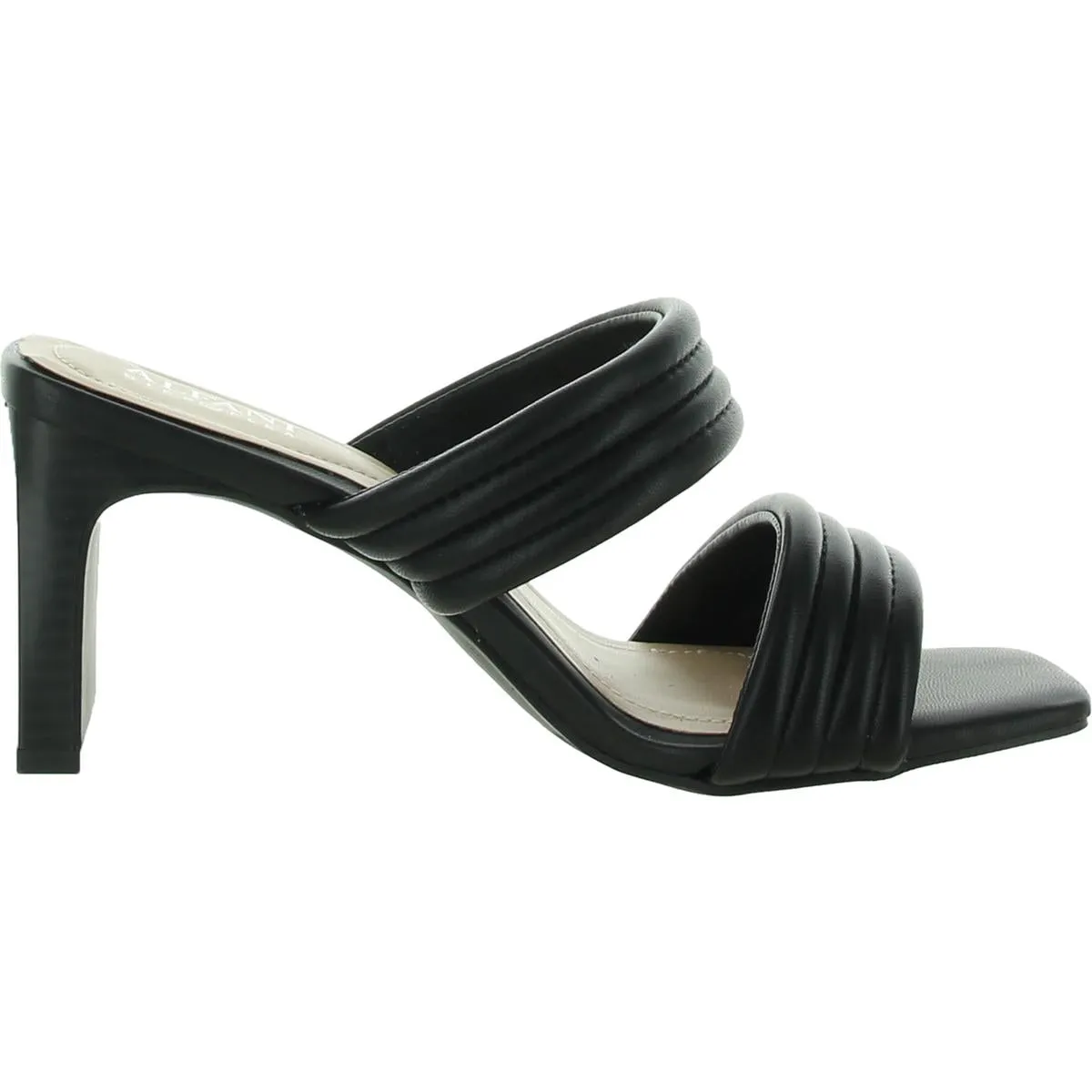 Stantonn Womens Leather Strappy Block Heels