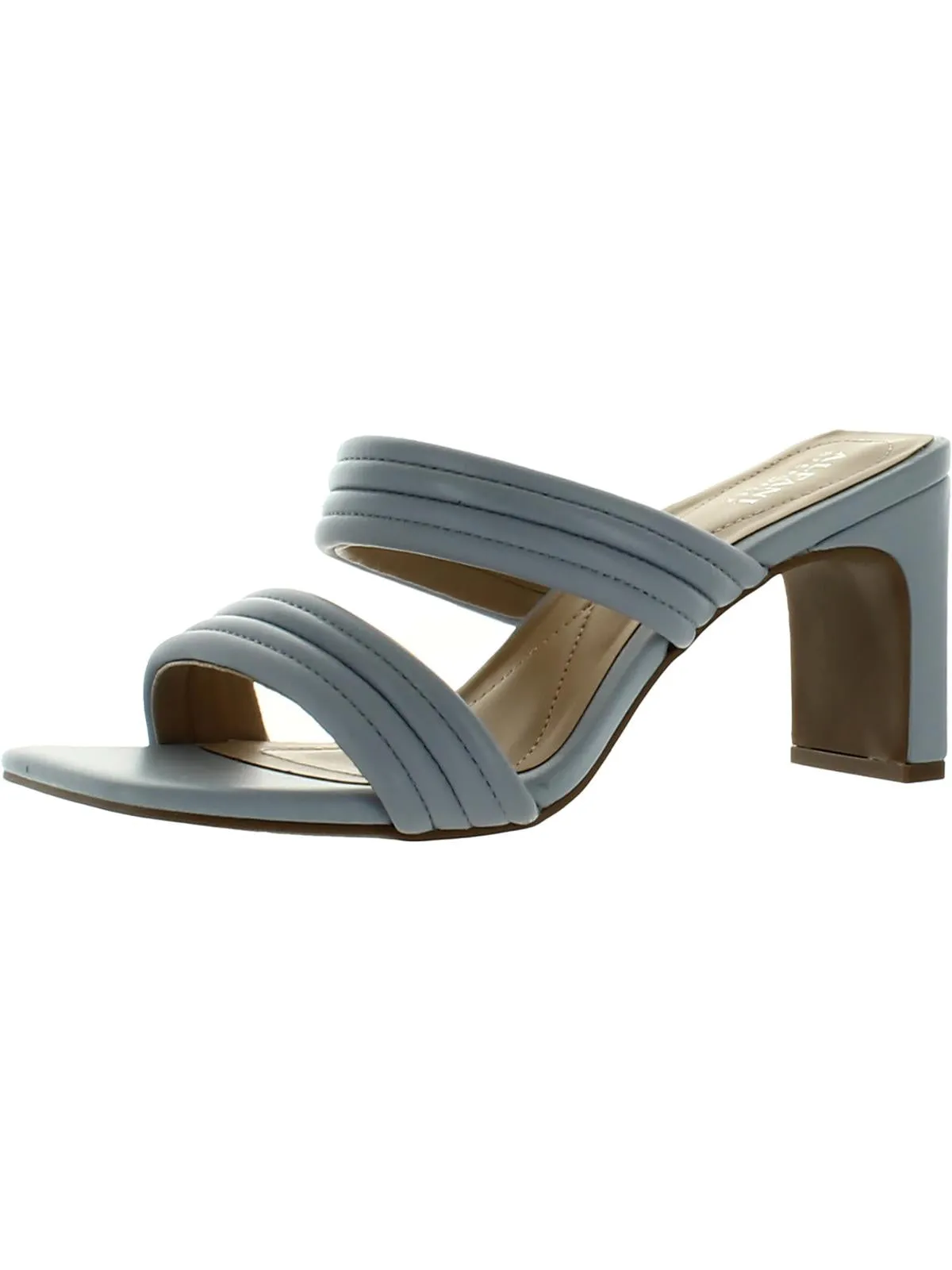 Stantonn Womens Leather Strappy Block Heels
