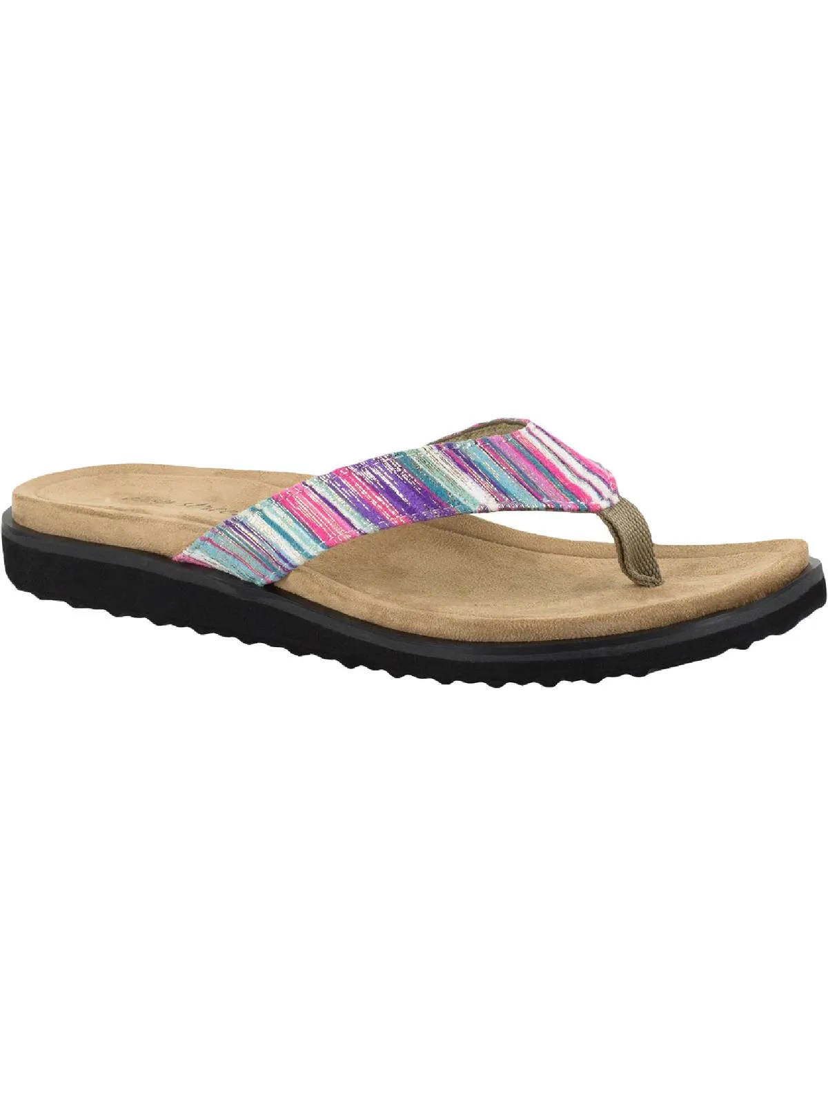 Stevie Womens Padded Insole Open Toe Thong Sandals
