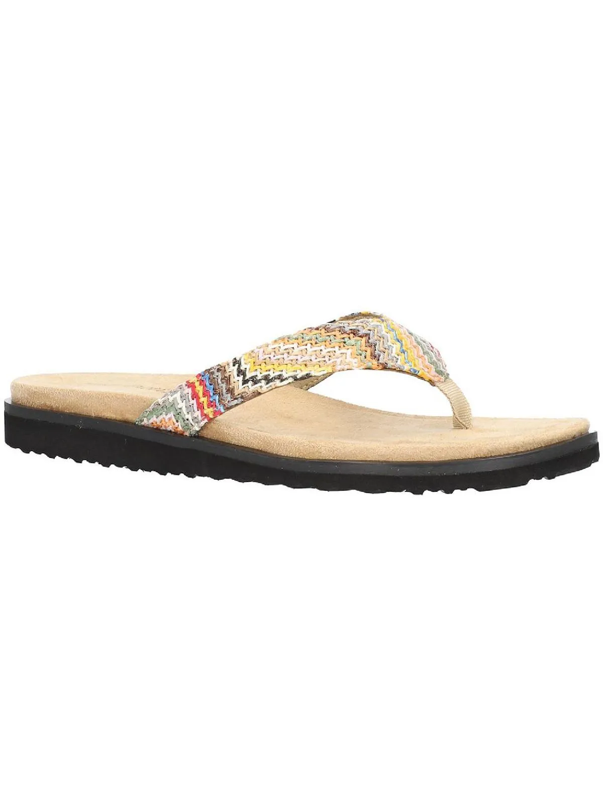 Stevie Womens Padded Insole Open Toe Thong Sandals