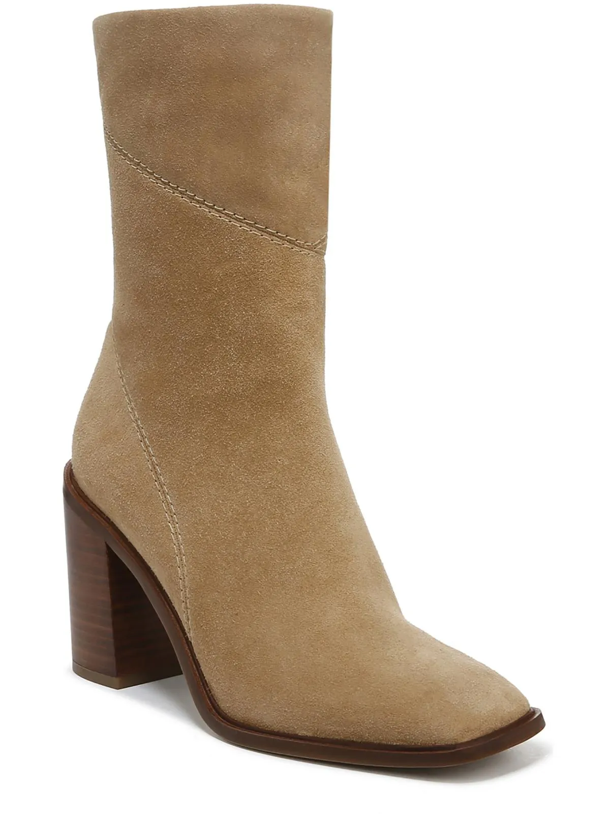 Stevie Womens Zipper Square Toe Booties