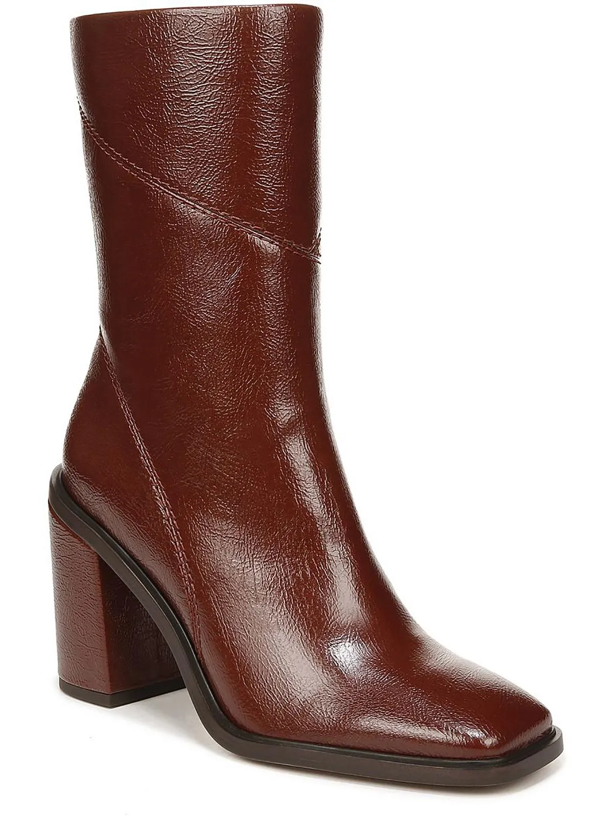 Stevie Womens Zipper Square Toe Booties