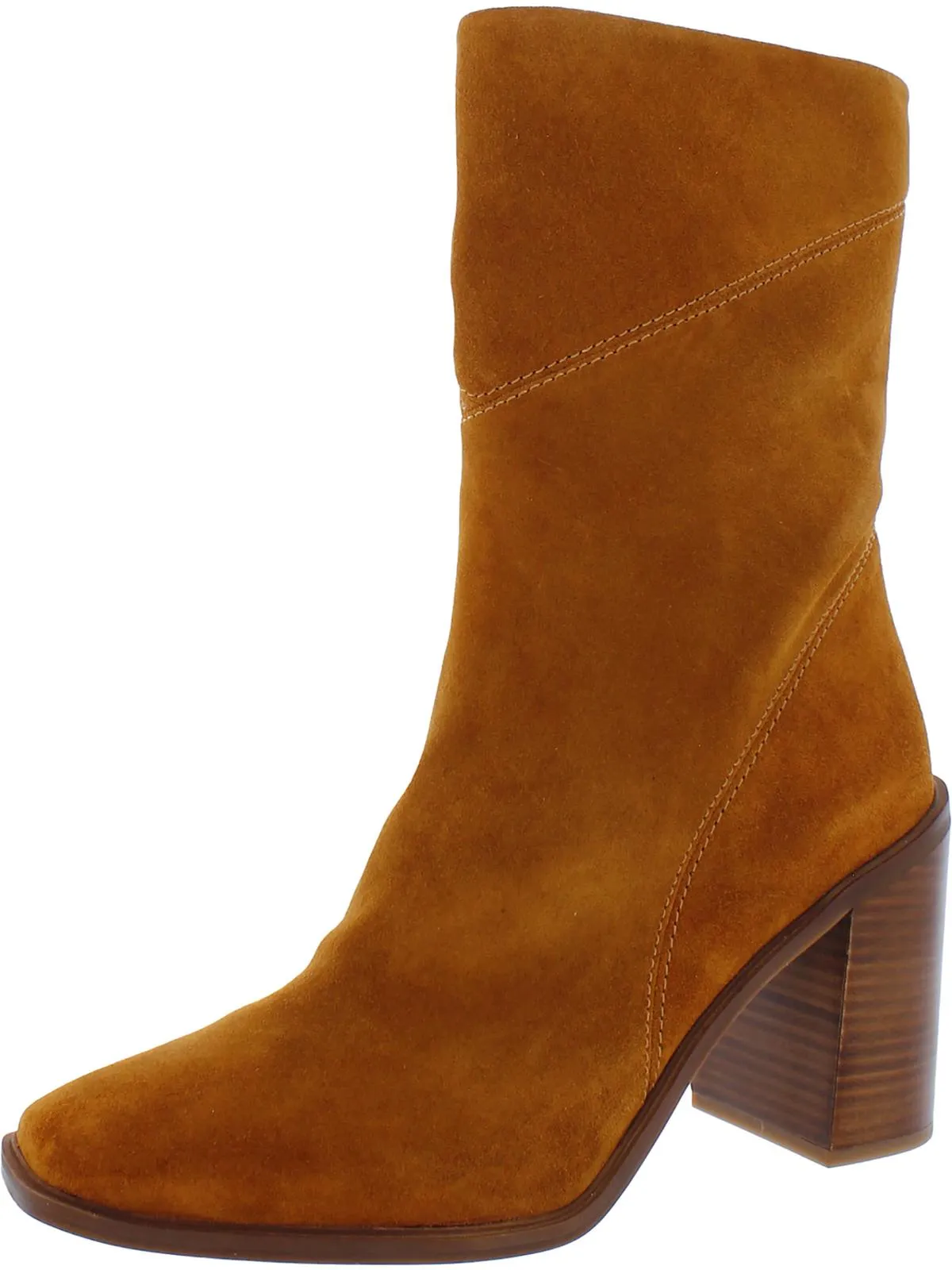 Stevie Womens Zipper Square Toe Booties