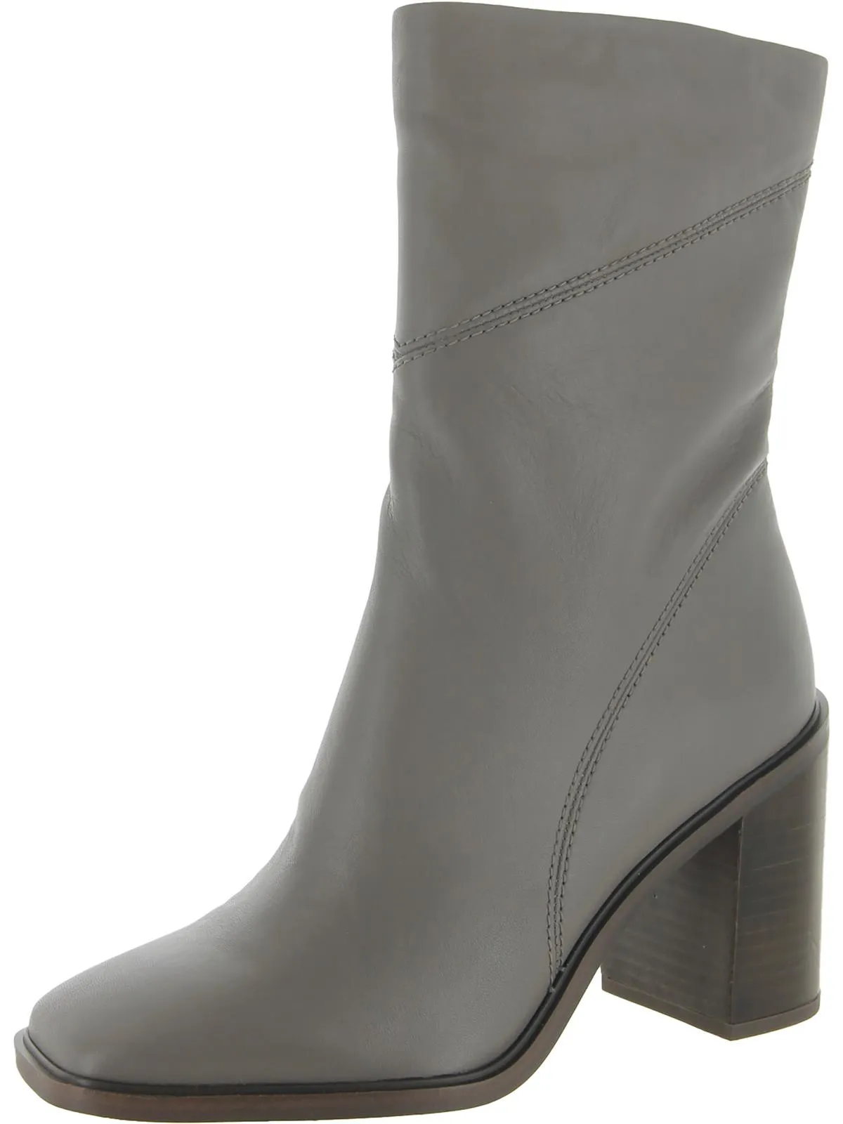 Stevie Womens Zipper Square Toe Booties