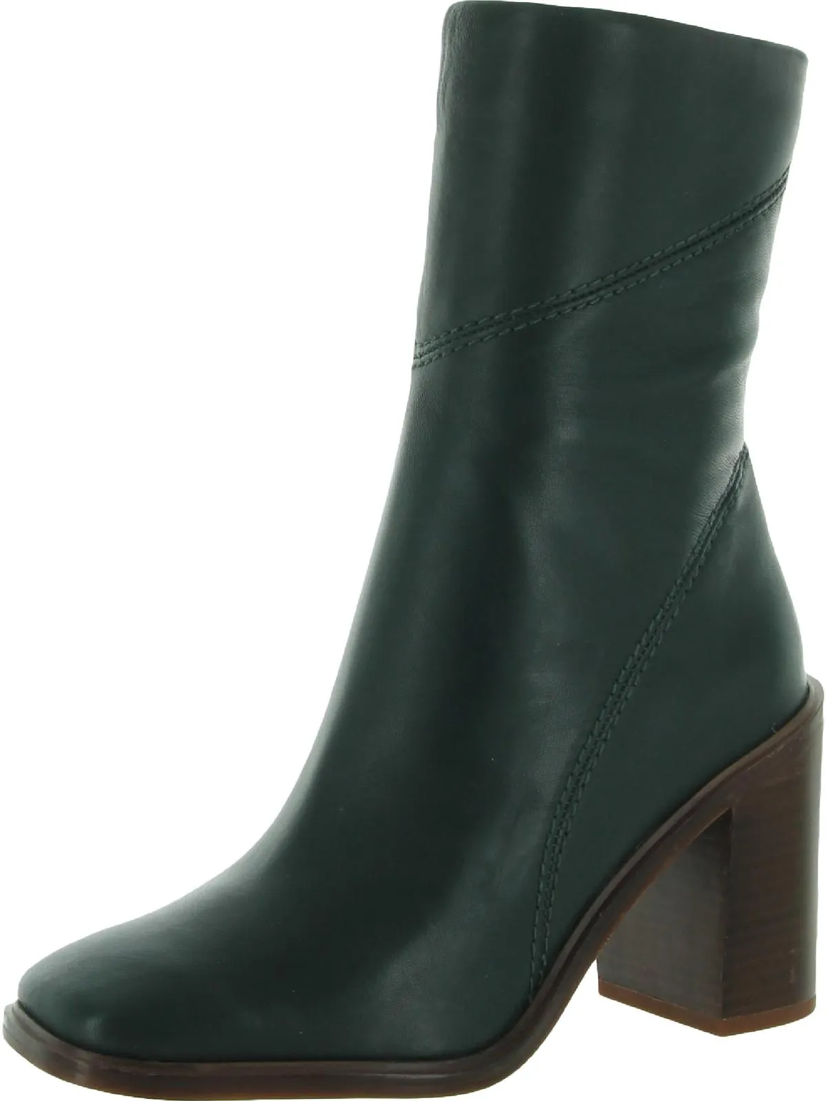 Stevie Womens Zipper Square Toe Booties