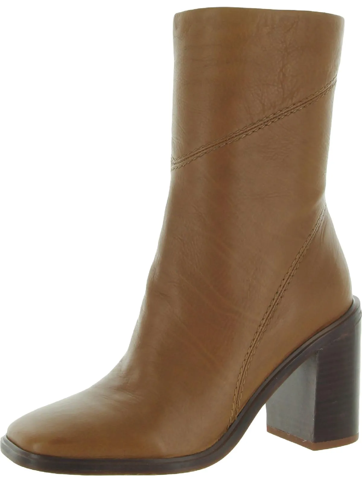 Stevie Womens Zipper Square Toe Booties
