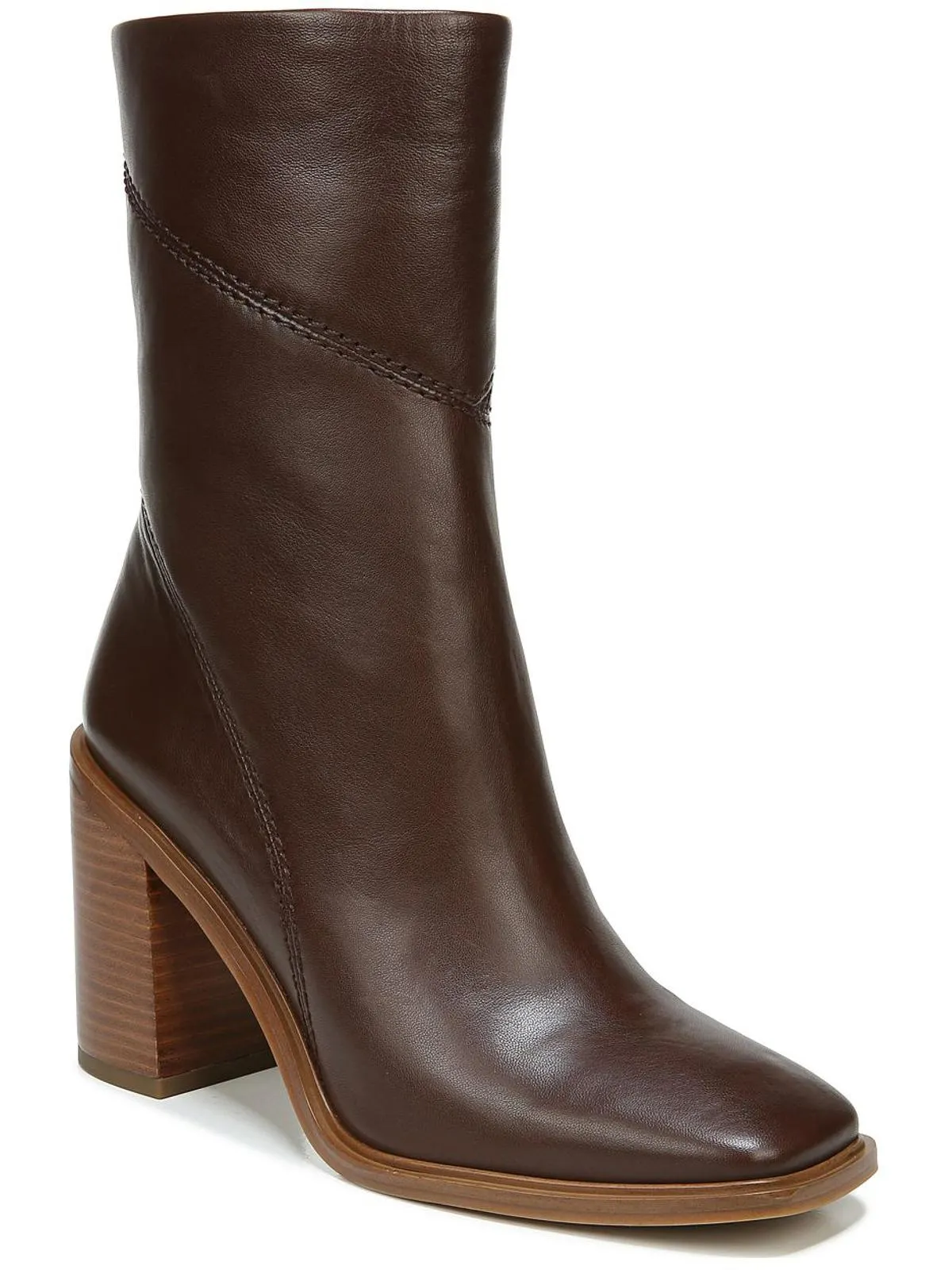 Stevie Womens Zipper Square Toe Booties