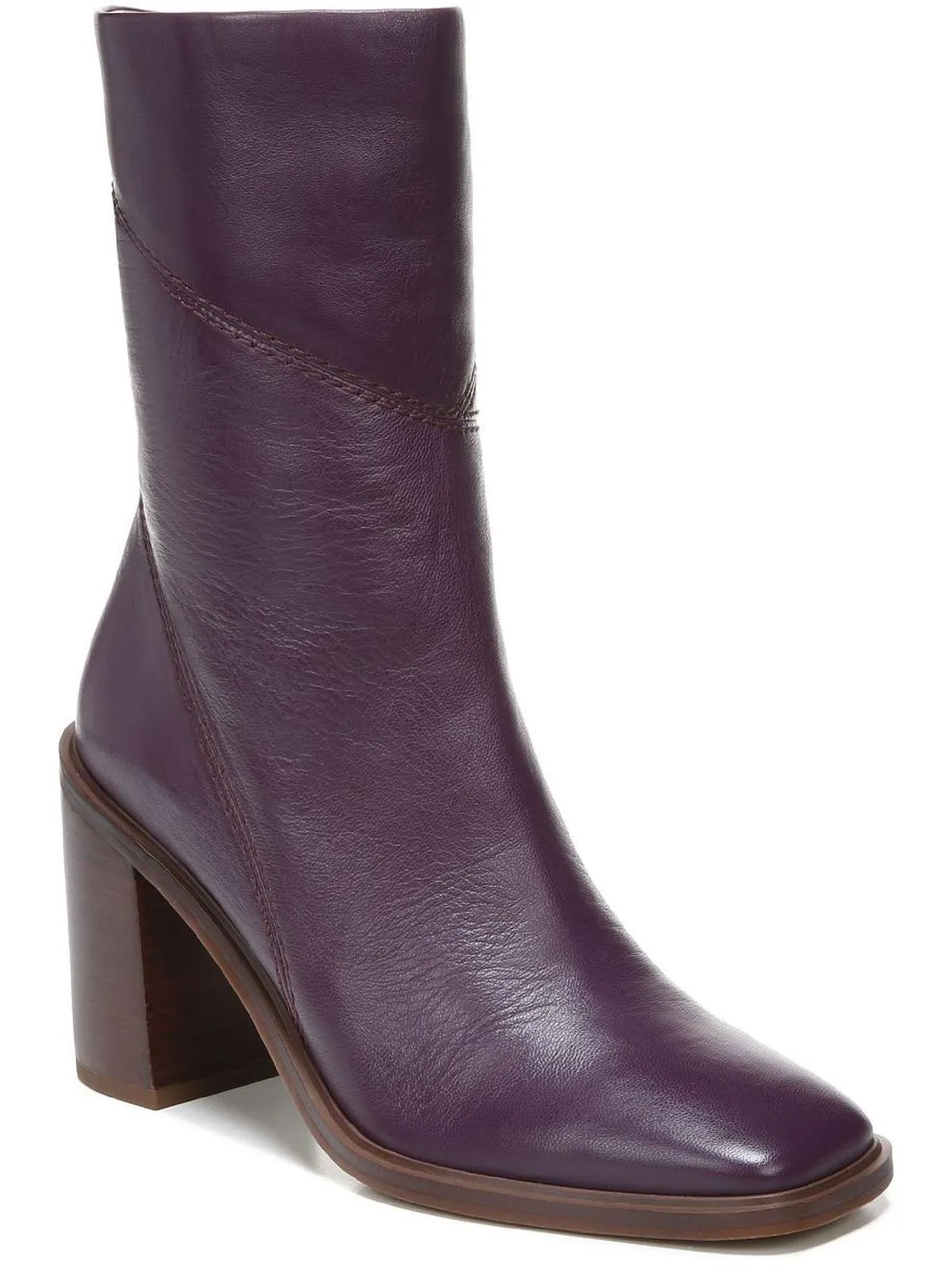 Stevie Womens Zipper Square Toe Booties