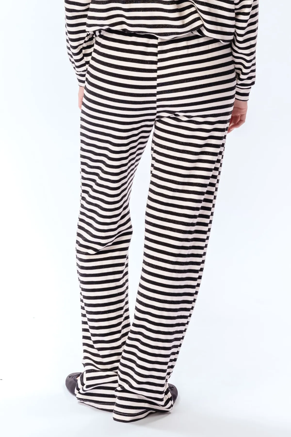 Stripped Pants - Black