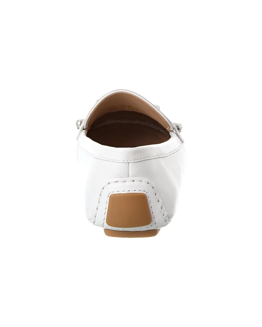 Stuart Weitzman Allpearls Leather Driving Loafer